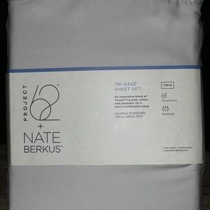 Tri ease Twin Sheet Set, silver